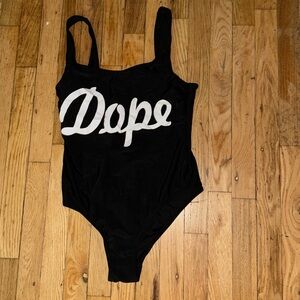 Ardene Swim “Dope” opened back one piece bathing suit - medium